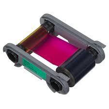 Ruban couleur YMCKO-K pour imprimante à cartes Primacy 2- 200 impressions par rouleau (R6F203M100)