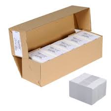 Cartes PVC Blanches - Épaisseur 20 Mil - Pack de 500 (C4002)