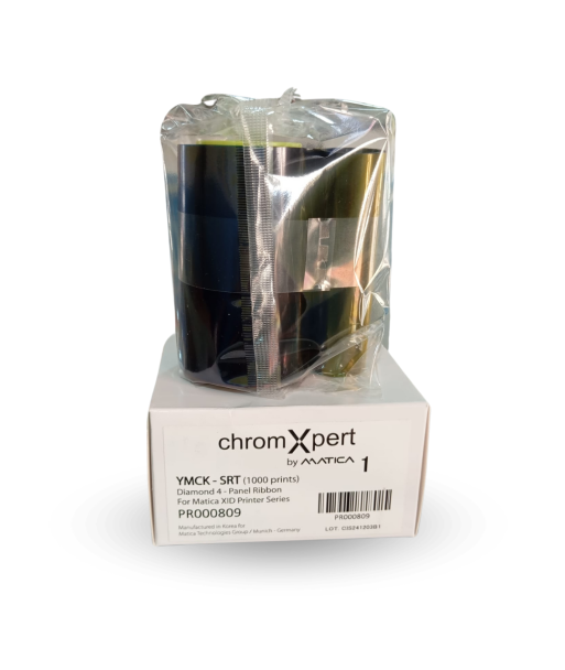 Ruban couleur YMCK SRT PR000809 pour imprimante Matica XID8100